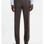 BOSS BY BECKHAM wool-blend slim-fit suit trousers