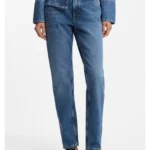 Regular-fit jeans in mid-dark peachy-soft denim