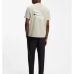 Regular-fit photoprint T-shirt in stretch cotton