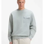 Relaxed-fit sweatshirt in stretch cotton