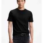 Slim-fit cotton T-shirt with crew neck