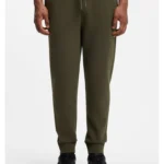 Stretch-cotton tracksuit bottoms with puffed logo