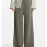Relaxed-fit trousers in anti-static Japanese crepe