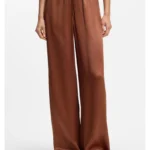 Relaxed-fit trousers in satin