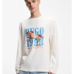 Cotton-jersey T-shirt with graphic print