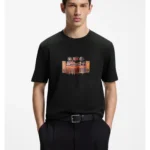 Cotton-jersey T-shirt with printed artwork