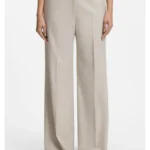 Regular-fit wide-leg trousers in stretch fabric