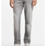 Maine regular-fit jeans in grey comfort-stretch denim