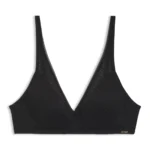 Super-soft lace bralette with gold plaque
