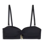 Bandeau bikini top with Double B monogram