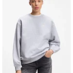 Relaxed-fit sweatshirt in cotton terry with graphic prints