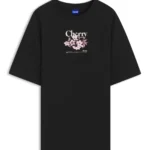 Cotton-jersey T-shirt with graphic print