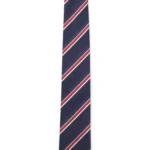Silk-blend tie with diagonal stripe