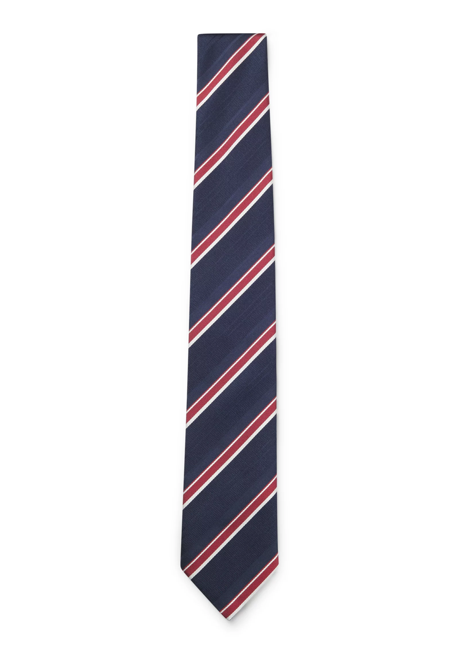 hbeu50566648_643_200 Silk-blend tie with diagonal stripe - Image 1