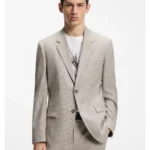 Modern-fit suit jacket in stretch twill