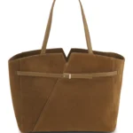 BOSS Revers tote bag in suede with belt detail