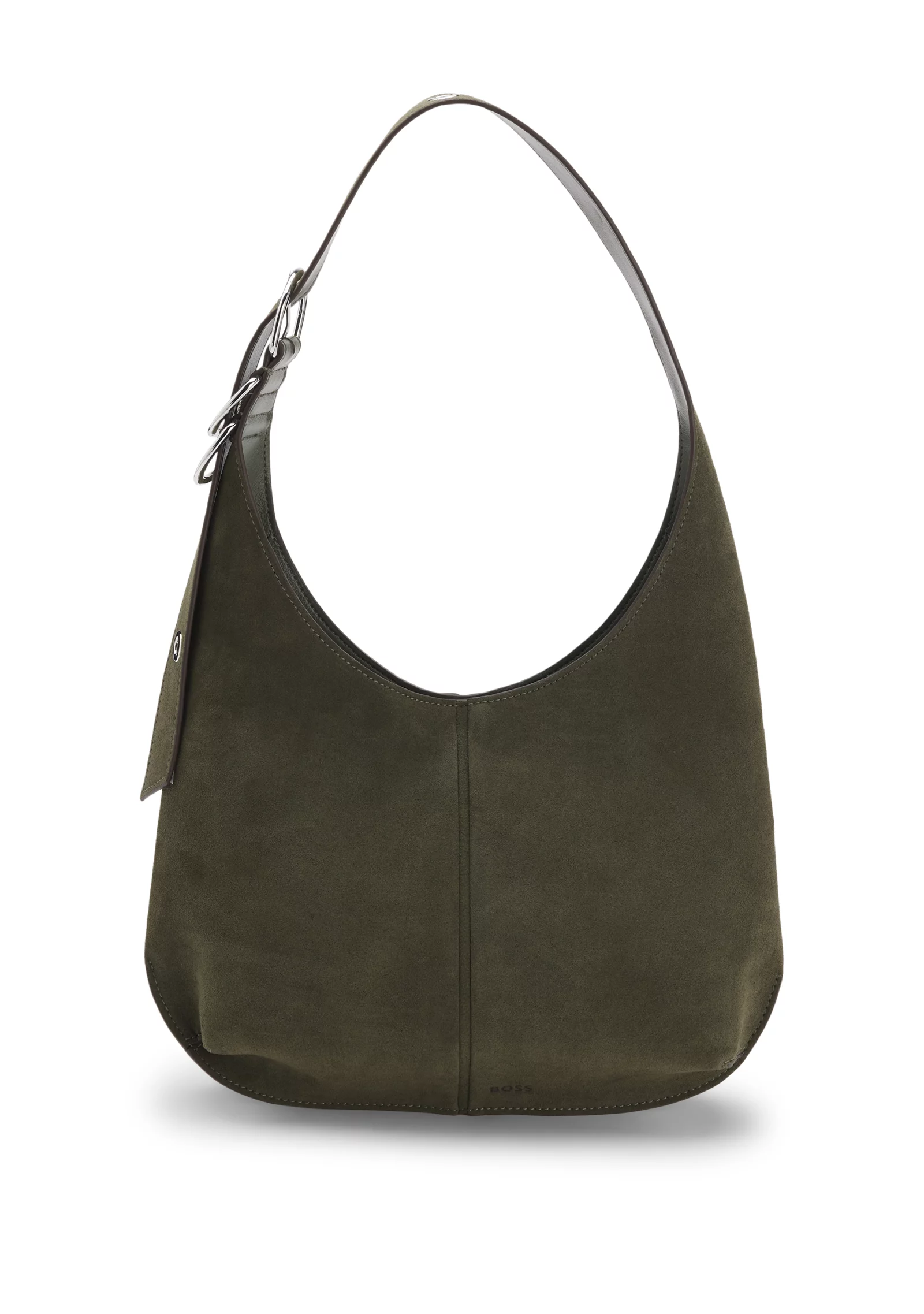hbeu50568022_308_200 Faux-suede hobo bag with hardware trims - Image 1