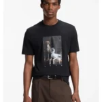 Cotton-jersey T-shirt with graphic print