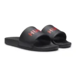Slides with padded strap and contrast logo