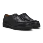 Moccasin-inspired Derby shoes in tumbled leather