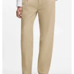 Low-waisted cotton trousers with paracord belt detail