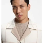 Reversible relaxed-fit coat in virgin wool and cashmere
