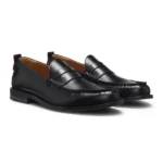 Penny loafers in brush-off leather