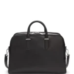 Runway holdall in leather with embossed logo