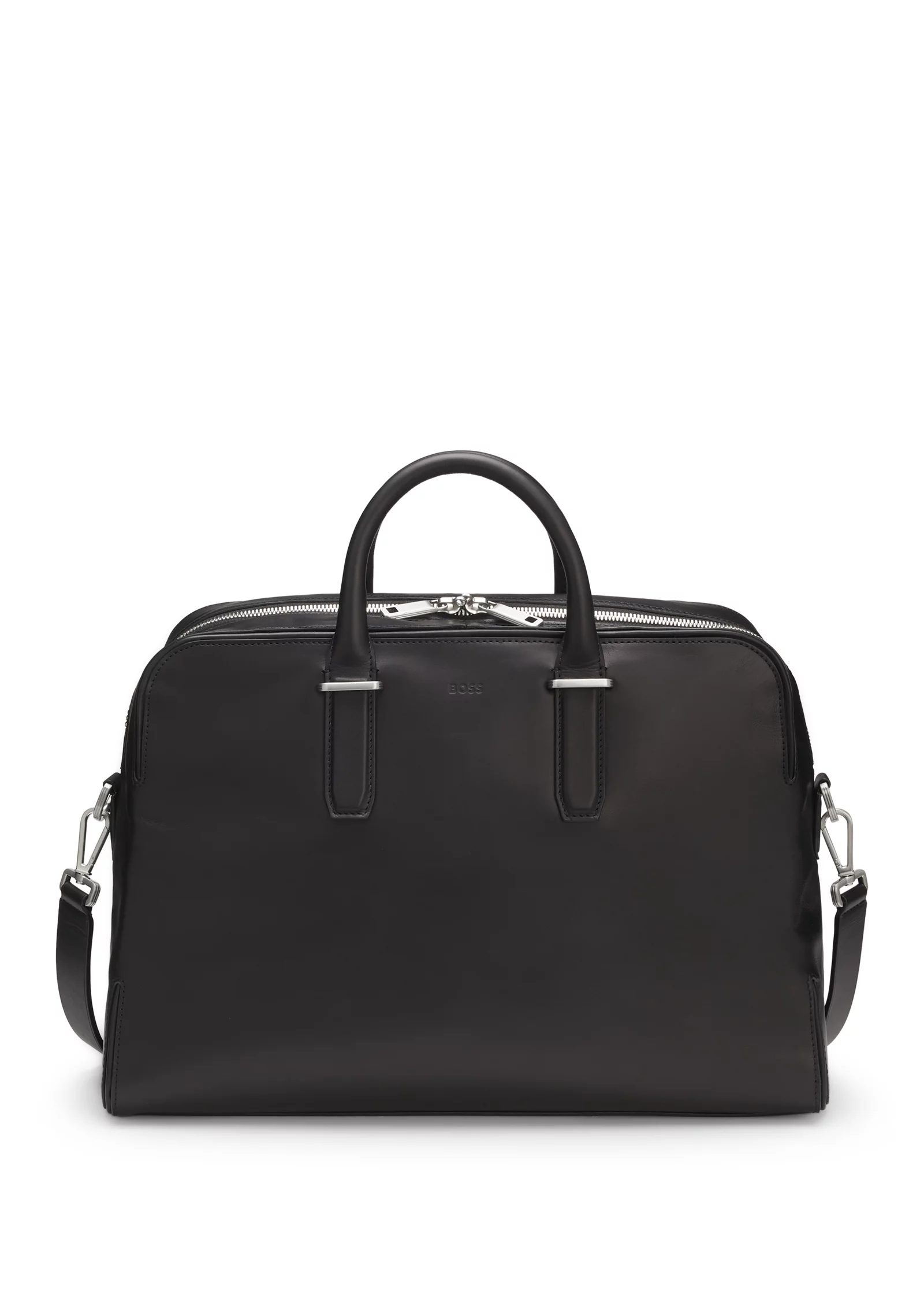 hbeu50577975_001_200 Runway holdall in leather with embossed logo - Image 1