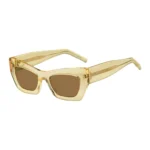 Transparent-acetate sunglasses with signature hardware