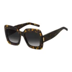 Havana-acetate sunglasses with signature hardware
