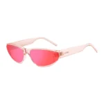 Pink-acetate sunglasses with tonal lenses