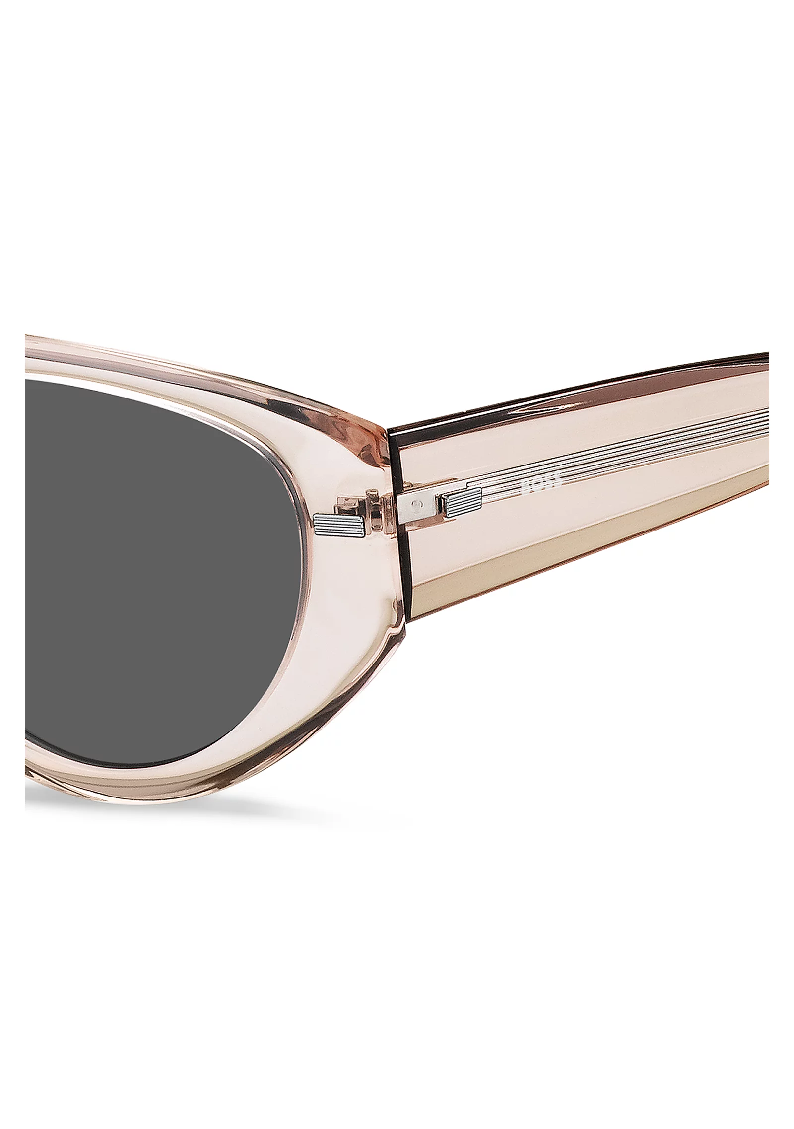 hbeu58108030_999_220 Translucent pink bio-acetate sunglasses with patterned rivets - Image 1