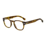 Havana-acetate optical frames with signature silver-tone detail