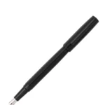 Black fountain pen with tonal logo