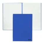 A5 notebook in blue faux leather