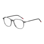 Transparent-acetate optical frames with branded temples