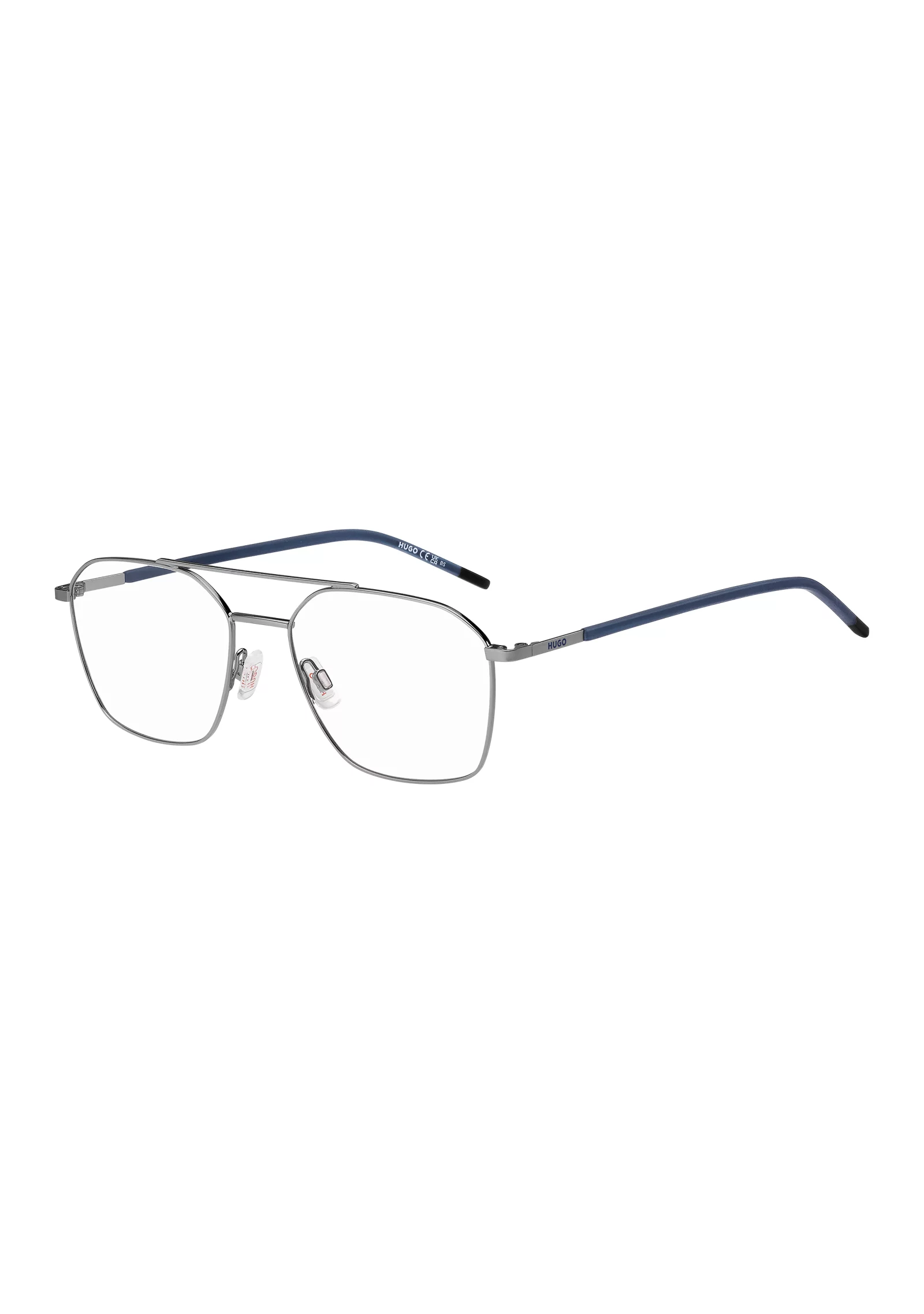 hbeu58114957_999_220 Double-bridge optical frames with blue end-tips - Image 1