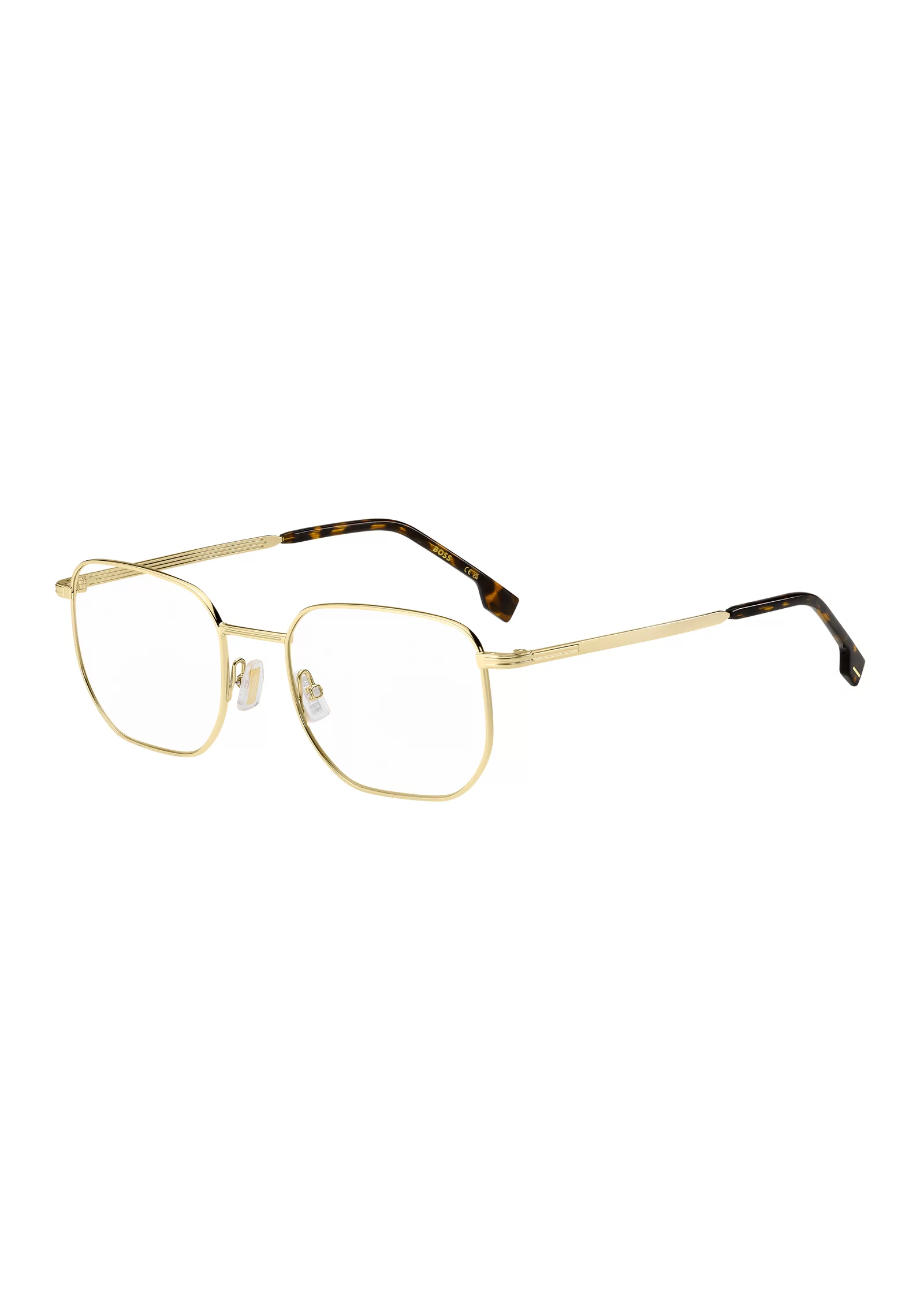 hbeu58122551_999_220 Gold-tone optical frames with Havana end tips - Image 1