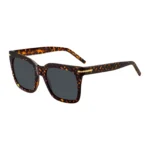 Monogram-patterned sunglasses with gold-tone hardware