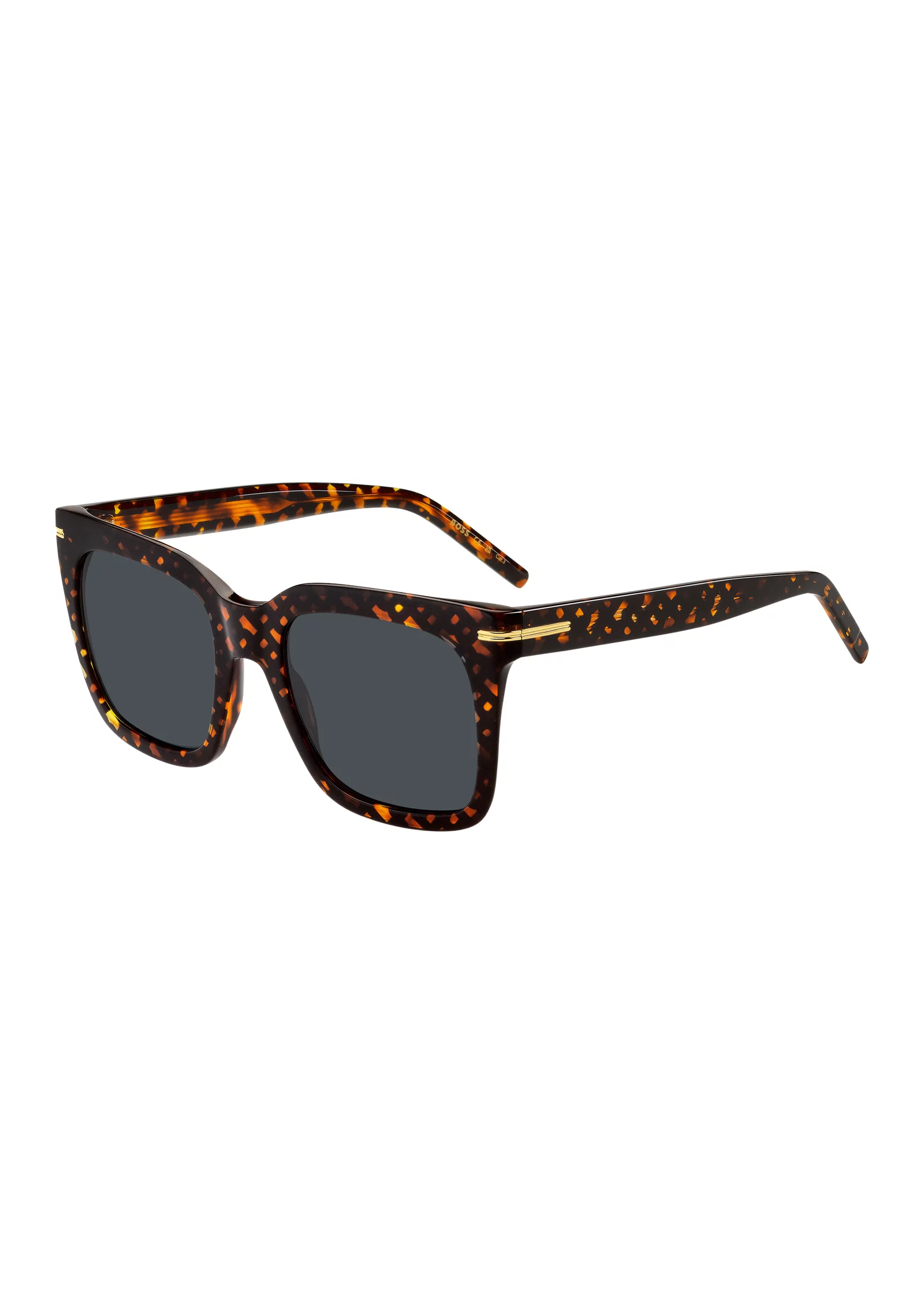 hbeu58122825_999_220 Monogram-patterned sunglasses with gold-tone hardware - Image 1