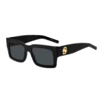 Black-acetate sunglasses with Double B monogram