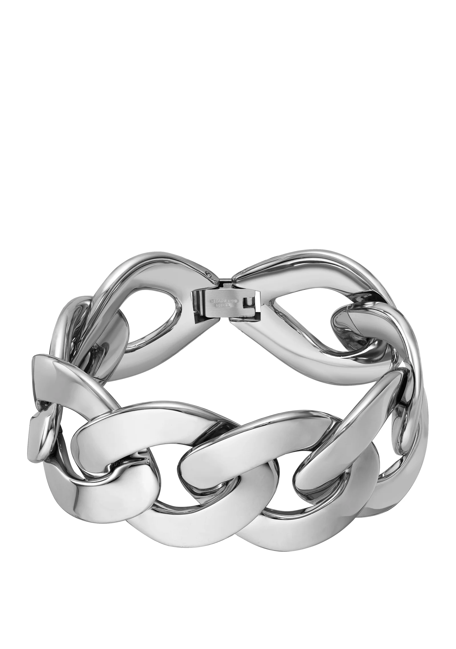 hbeu58129446_999_200 Silver-tone bracelet with curb-chain design - Image 1