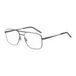Black-metal optical frames with double bridge