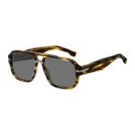 Patterned-acetate sunglasses with silver-tone details