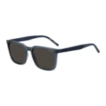 Blue sunglasses with textured temples