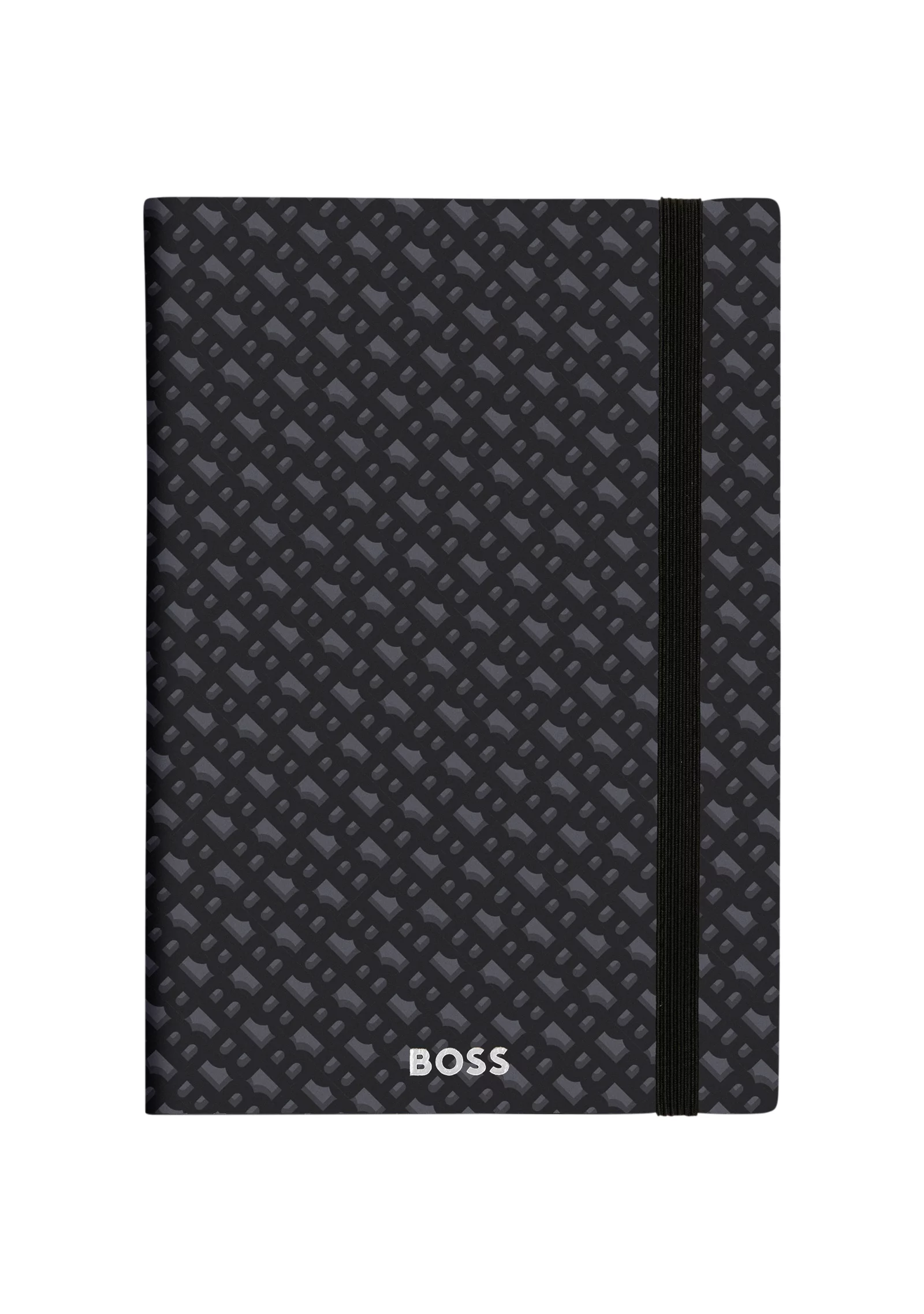 hbeu58218944_001_200 Grey A5 notebook with monogram pattern - Image 1