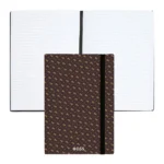 A5 monogram-pattern notebook and ballpoint pen set