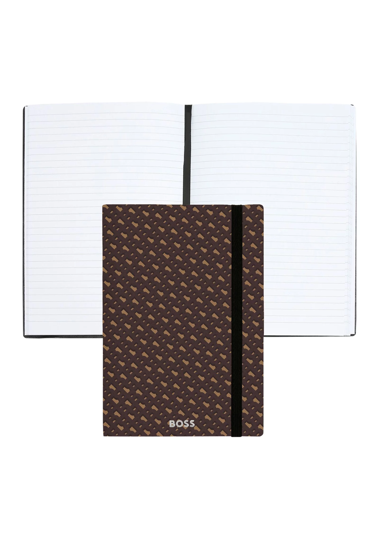 hbeu58218958_999_201 A5 monogram-pattern notebook and ballpoint pen set - Image 1