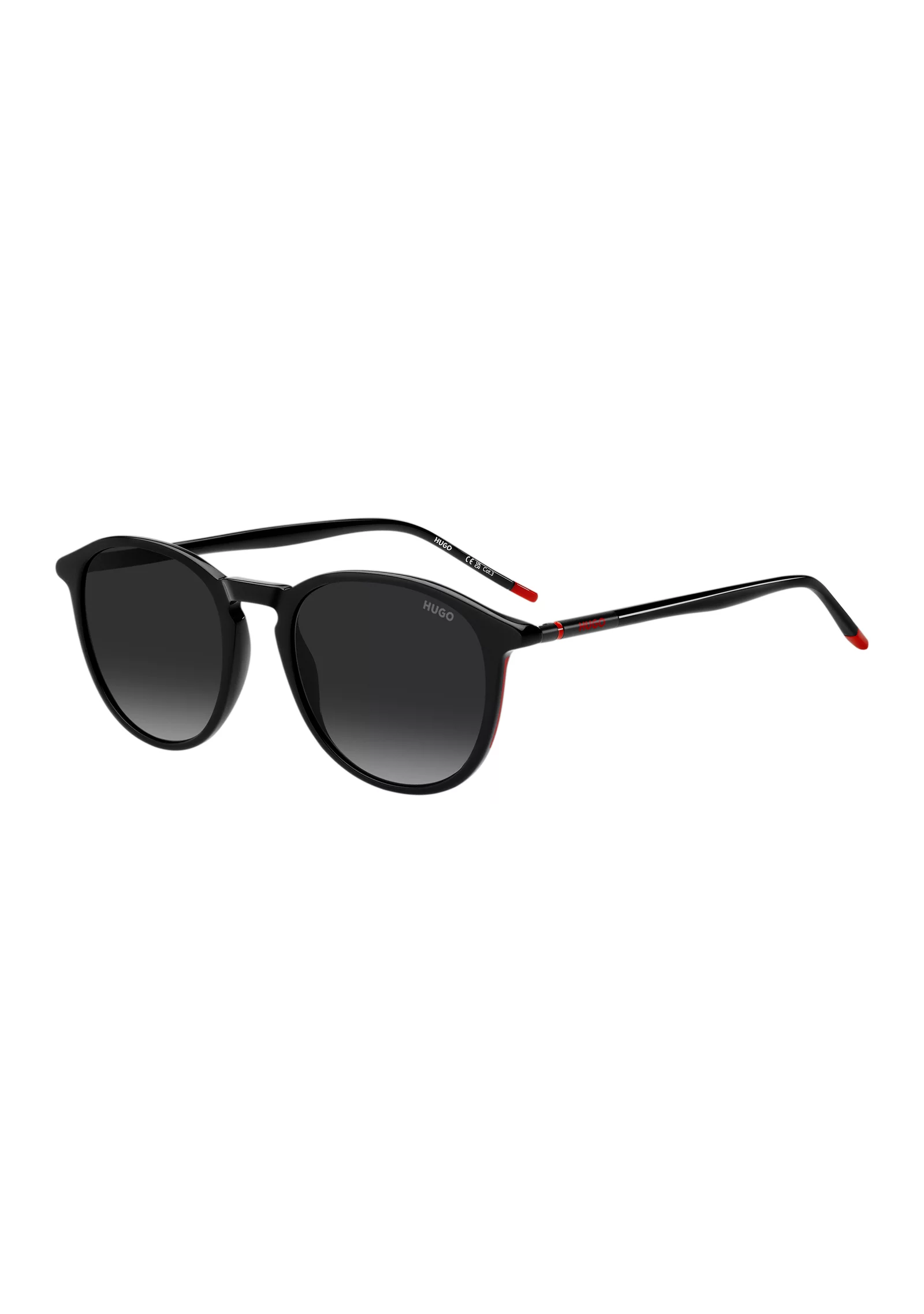 hbeu58329309_999_220 Black-acetate sunglasses with tubular metal temples - Image 1